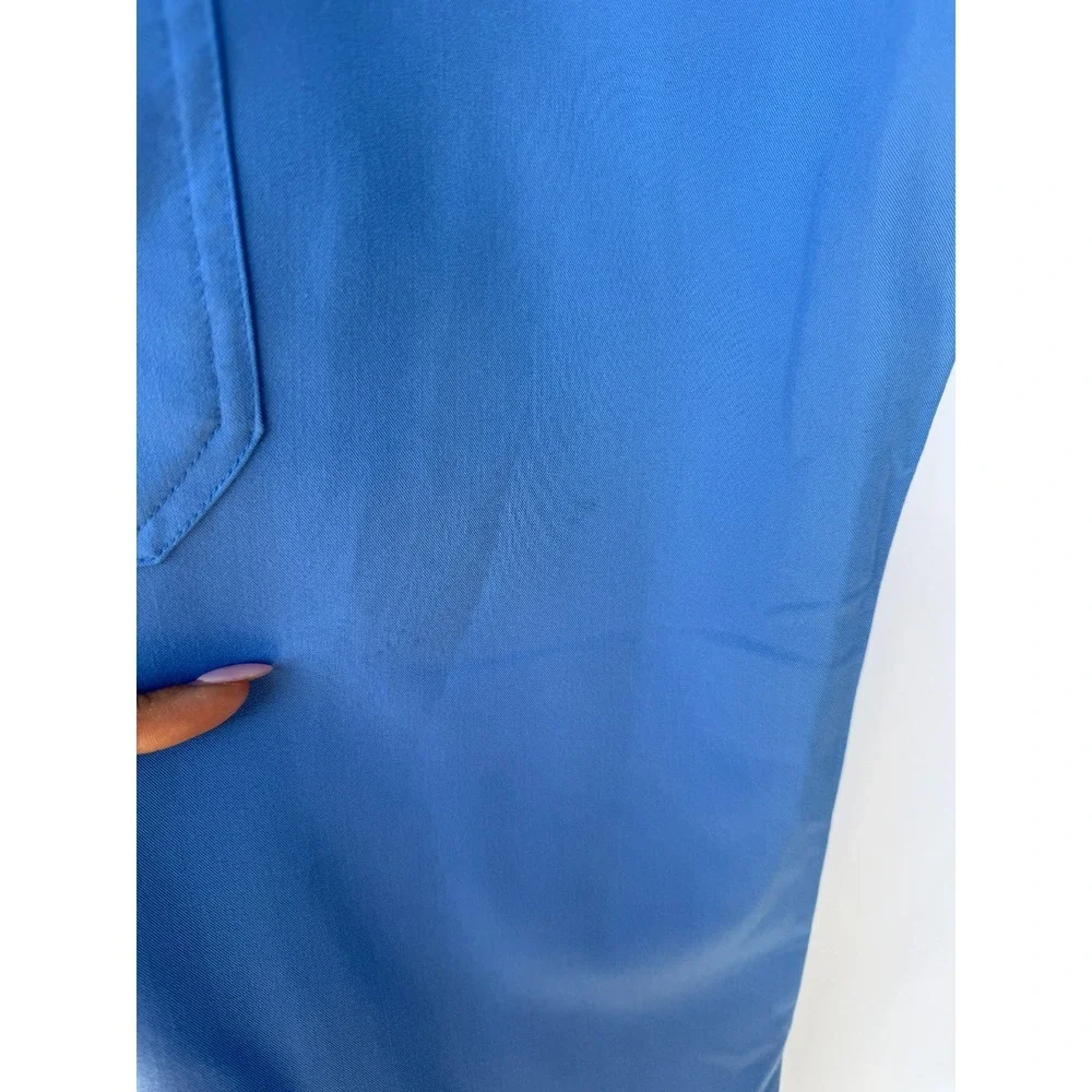 FIGS Cairo Cargo Scrub Pants L Blue Technical Collection Medical Professional